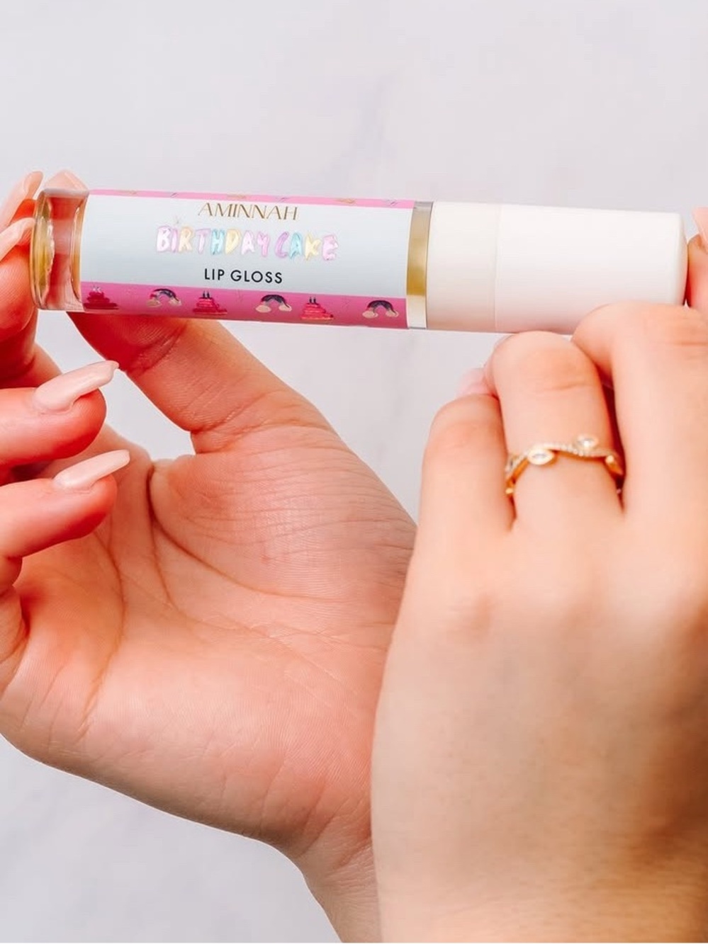 Aminnah Lip Gloss - Birthday Cake